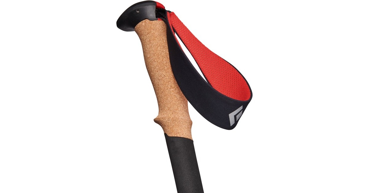 Black Diamond Trekkingstöcke Pursuit FLZ M/L, Fitnessgerät(schwarz/rot, 1 Paar, 125-140 cm)