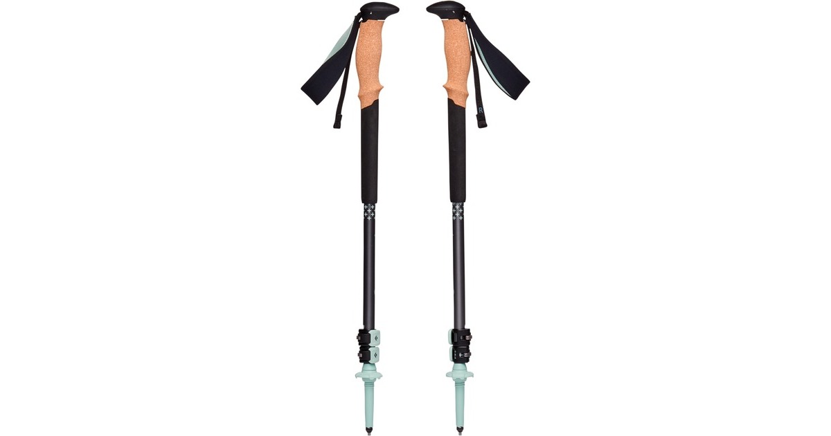 Black Diamond Trekkingstöcke Pursuit S/M, Fitnessgerät(grau/grün, 1 Paar, 100-125 cm)
