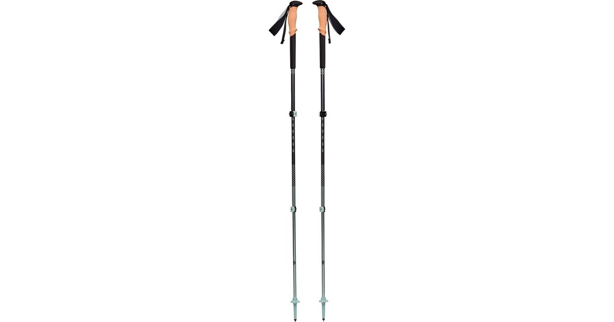 Black Diamond Trekkingstöcke Pursuit S/M, Fitnessgerät(grau/grün, 1 Paar, 100-125 cm)