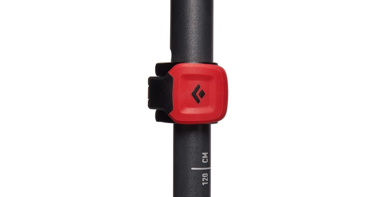 Black Diamond Trekkingstöcke Pursuit S/M, Fitnessgerät(grau/rot, 1 Paar, 100-125 cm)