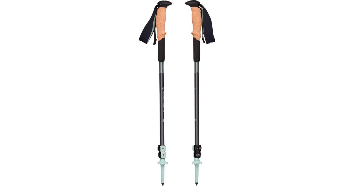 Black Diamond Trekkingstöcke Pursuit Shock M/L, Fitnessgerät(grau/grün, 1 Paar, 125-140 cm)