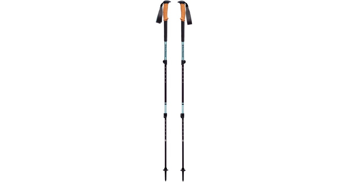 Black Diamond Trekkingstöcke Trail Cork (Damen), Fitnessgerät(türkis, 1 Paar, 100-125 cm)
