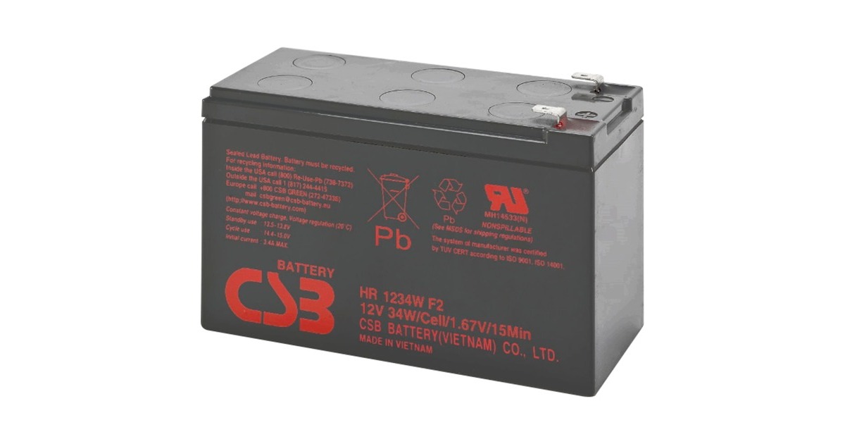 BlueWalker PowerWalker Battery CSB HR1234W, Batterie(schwarz)