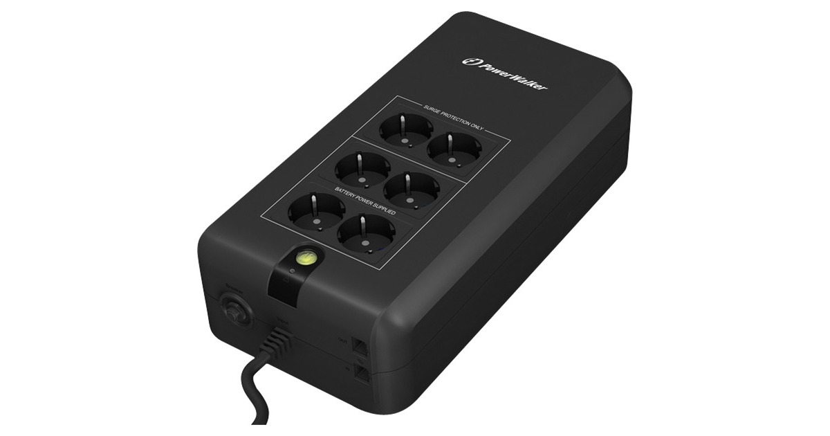 BlueWalker PowerWalker VFD 800 APFC 800VA/420W, USV(schwarz) BlueWalker PowerWalker VFD 800 APFC 800VA/420W, USV(schwarz)