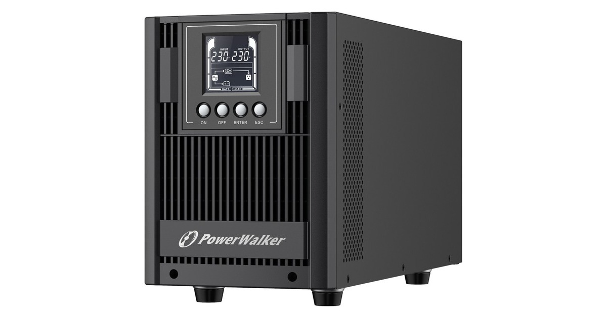 BlueWalker PowerWalker VFI 2000 AT, USV(schwarz, 3x Schutzkontakt)