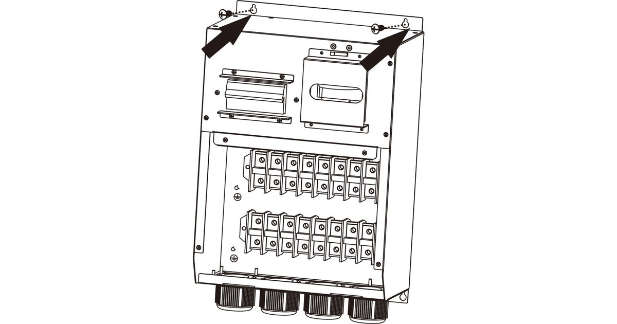 BlueWalker PowerWalker Wartungs-Bypassschalter Terminal block 3/3 MBS 30K(für Wandmontage)