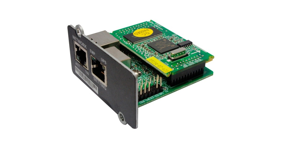 BlueWalker PowerWalker mini NMC SNMP Card, LAN-Adapter(schwarz, Netzwerk Management Protokoll Modul)