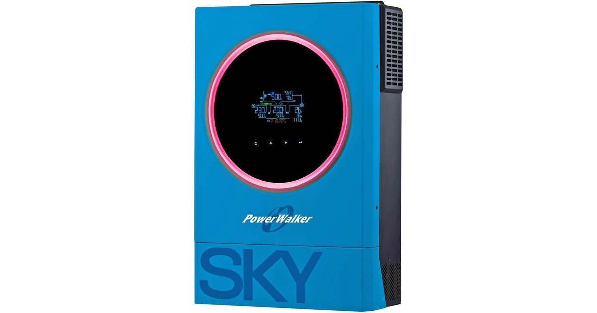 BlueWalker Solar-Wechselrichter 5600 SKY OGN(schwarz/blau, 5.600 VA / 5.600 W) BlueWalker Solar-Wechselrichter 5600 SKY OGN(schwarz/blau, 5.600 VA / 5.600 W)