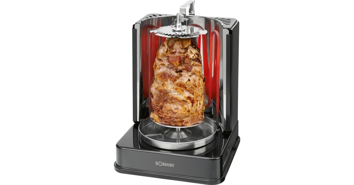 Bomann Döner-Multigrill DVG 3006 CB, Elektrogrill(schwarz, 1.400 Watt)