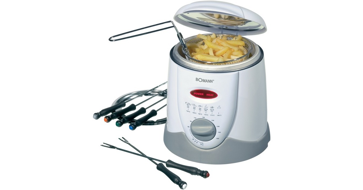Bomann Fondue-Fritteuse FFR 1290 CB(weiß/hellgrau)