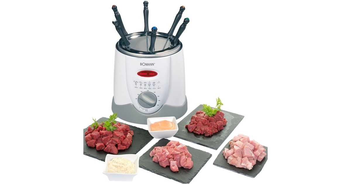 Bomann Fondue-Fritteuse FFR 1290 CB(weiß/hellgrau)