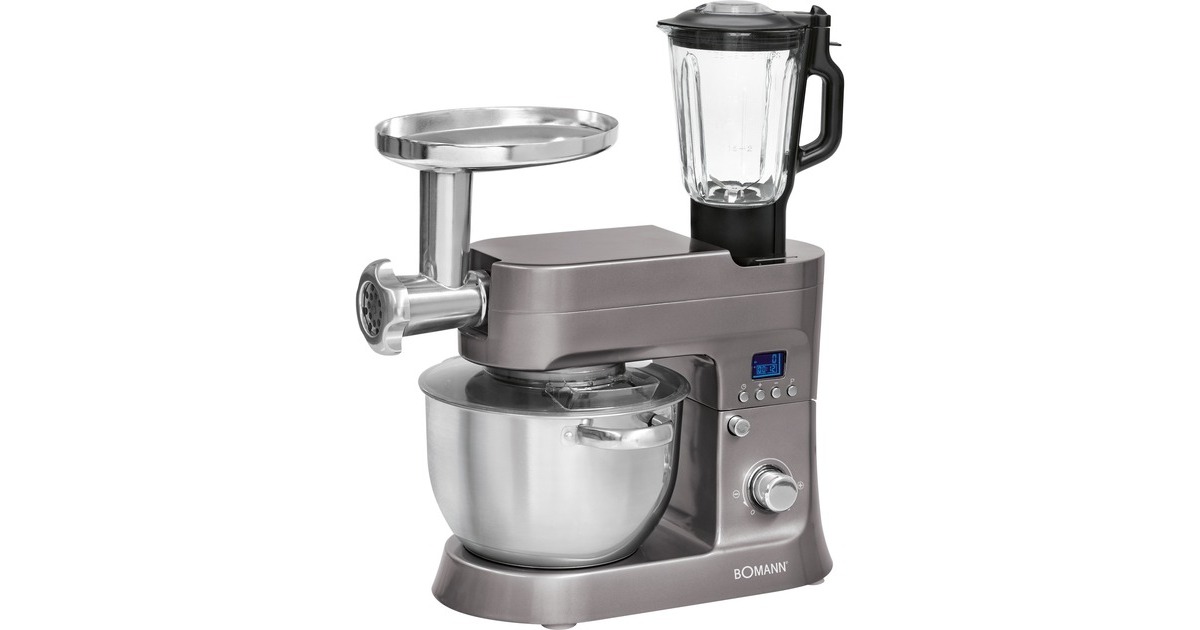 Bomann Küchenmaschine KM 1395 CB(titan, 1.200 Watt)