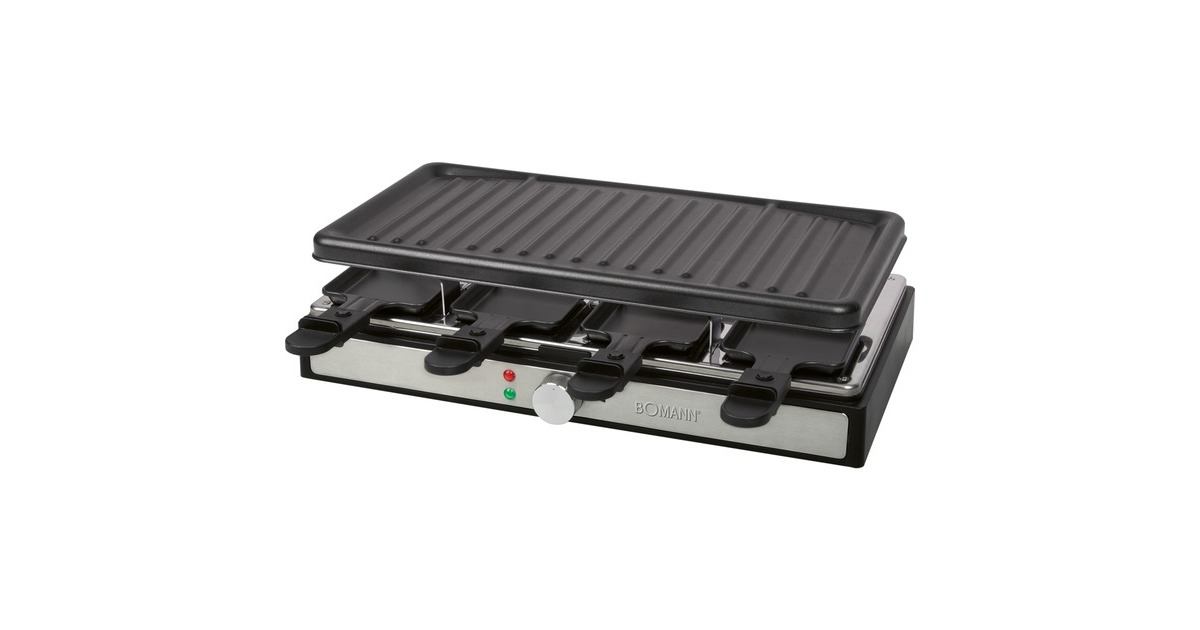 Bomann Raclette-Grill RG 6039 CB(schwarz/edelstahl)