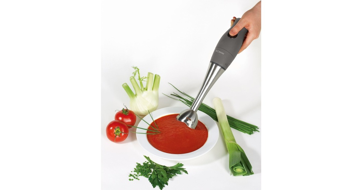 Bomann SMS 6055 CB 3-in-1 Stabmixer-Set(grau/edelstahl)