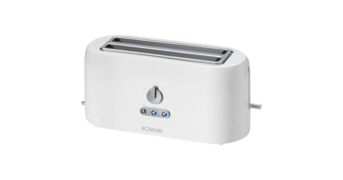 Bomann Toaster TA 245 CB(weiß, 1.400 Watt, für 4 Scheiben Toast) Bomann Toaster TA 245 CB(weiß, 1.400 Watt, für 4 Scheiben Toast)