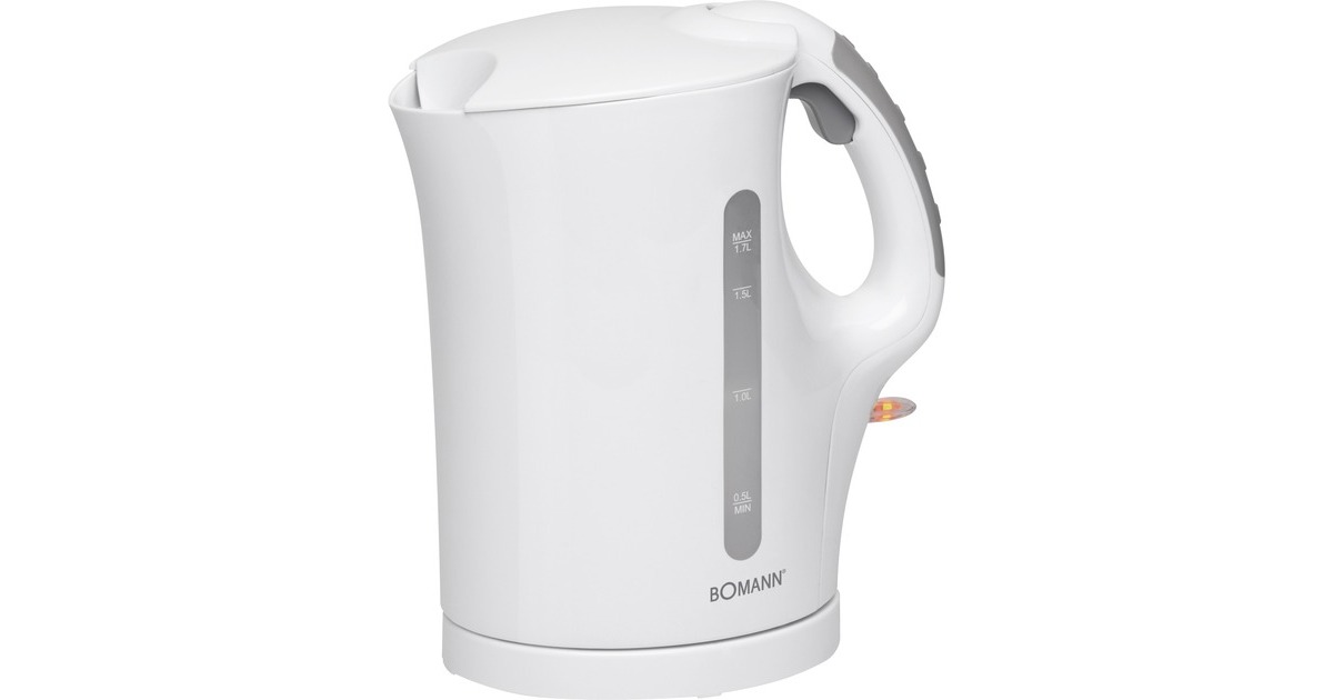 Bomann WK 5011 CB, Wasserkocher(weiß, 1,7 Liter)