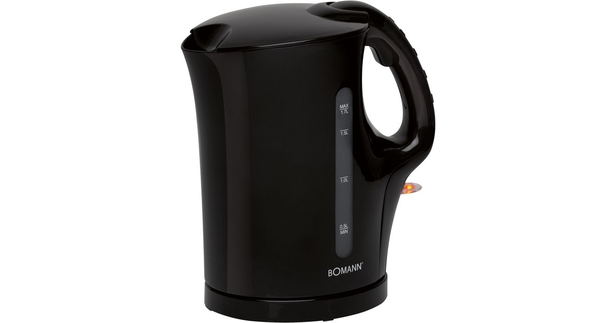 Bomann WK 5011 CB, Wasserkocher(schwarz, 1,7 Liter)