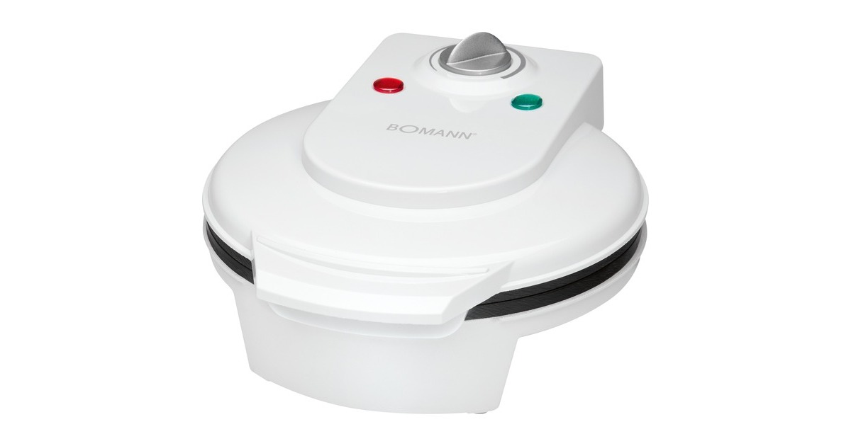 Bomann Waffeleisen WA 5018 CB(weiß, 1.200 Watt)