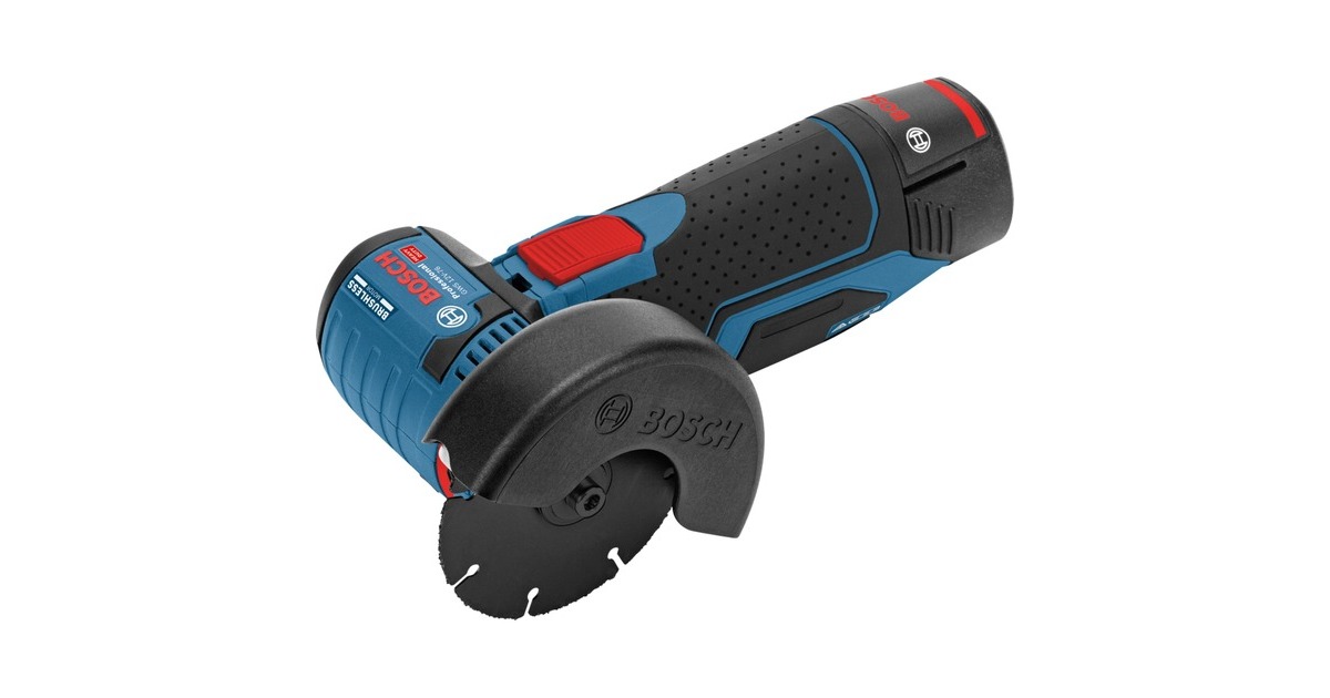 Bosch 12V Profi Set GSR 12V-15, GWS 12V-76 Combo Kit, Werkzeug-Set(blau, 2x Li-Ionen Akku 2,0Ah, L-BOXX)