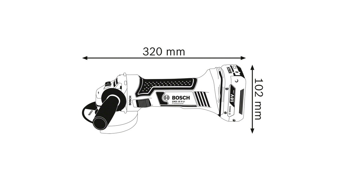 Bosch 18V-Set Bohrschrauber GSR 18V-28 + GBH 18 V-21 + GWS 18V-Li Professional(blau/schwarz, 2x Li-Ionen Akku 5,0Ah, Tasche)