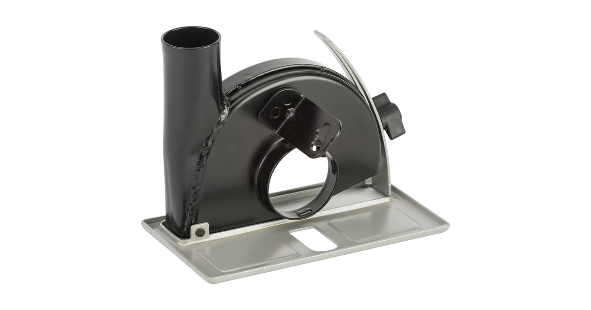 Bosch Absaughaube mit Führungsschlitten, Ø 115/125mm, Staubsauger-Aufsatz(schwarz, für Winkelschleifer)