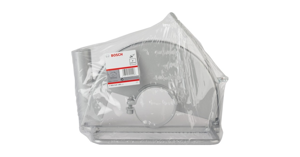 Bosch Absaughaube mit Führungsschlitten, Ø 230mm, Staubsauger-Aufsatz(schwarz, für Winkelschleifer)