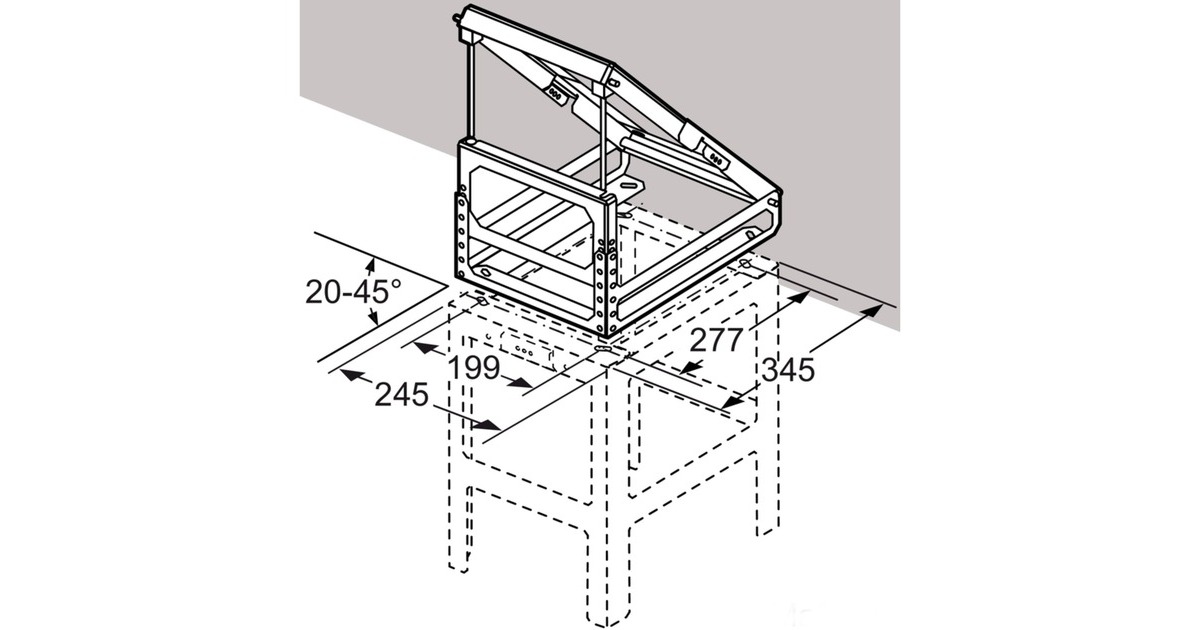 Bosch Adapter für Dachschrägen DHZ1231(links / rechts)