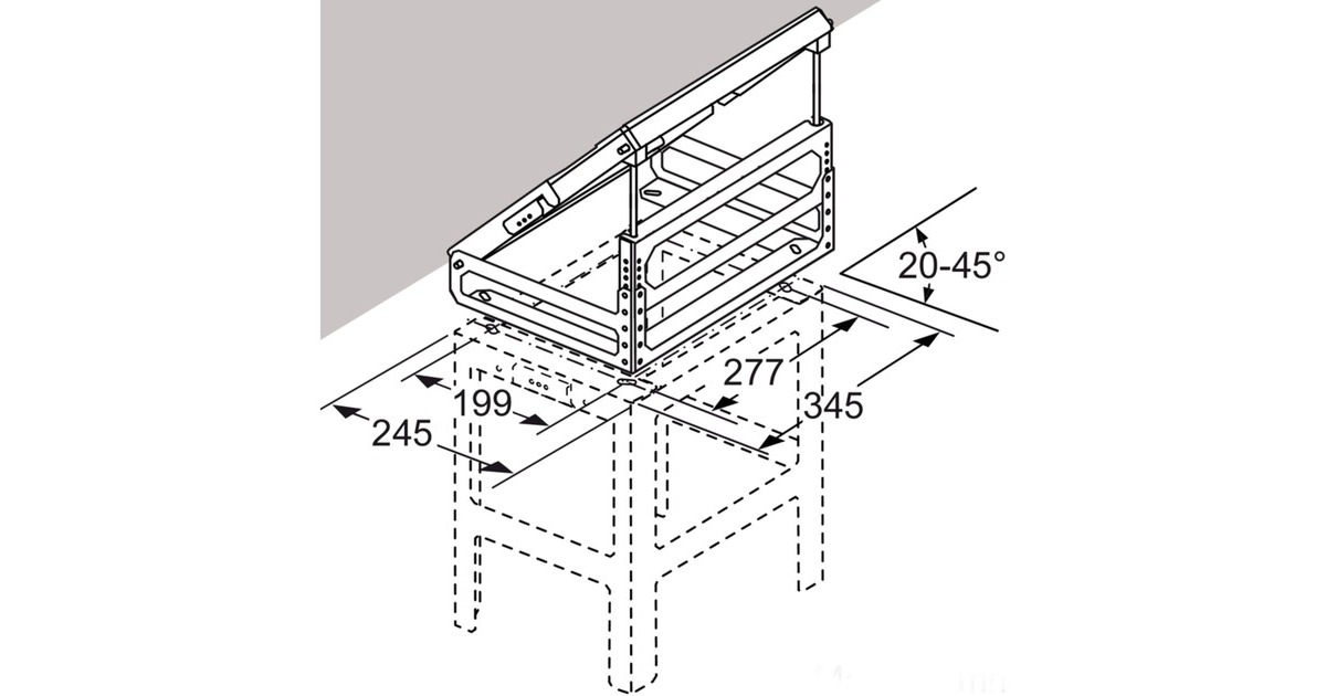 Bosch Adapter für Dachschrägen DHZ1241(vorne / hinten)