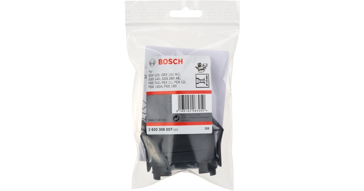Bosch Adapter für Staubbeutel PEX 15AE(schwarz)