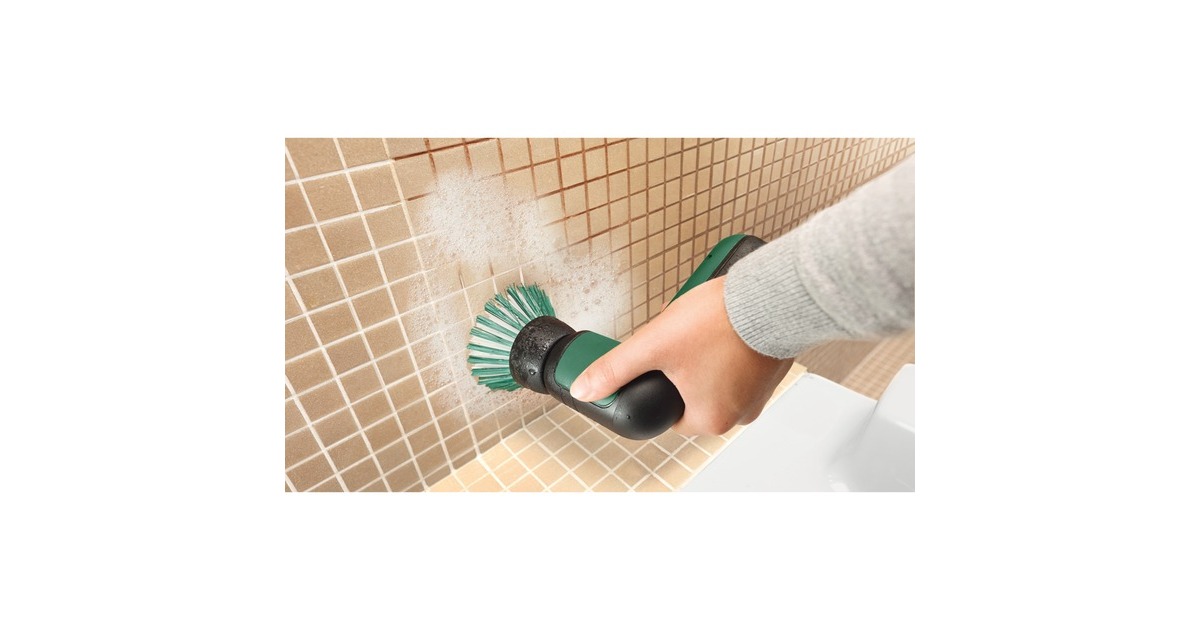 Bosch Akku-Bürste UniversalBrush Set, 3,6Volt, Bürstenschleifer(grün/schwarz, mit Zubehör-Set)