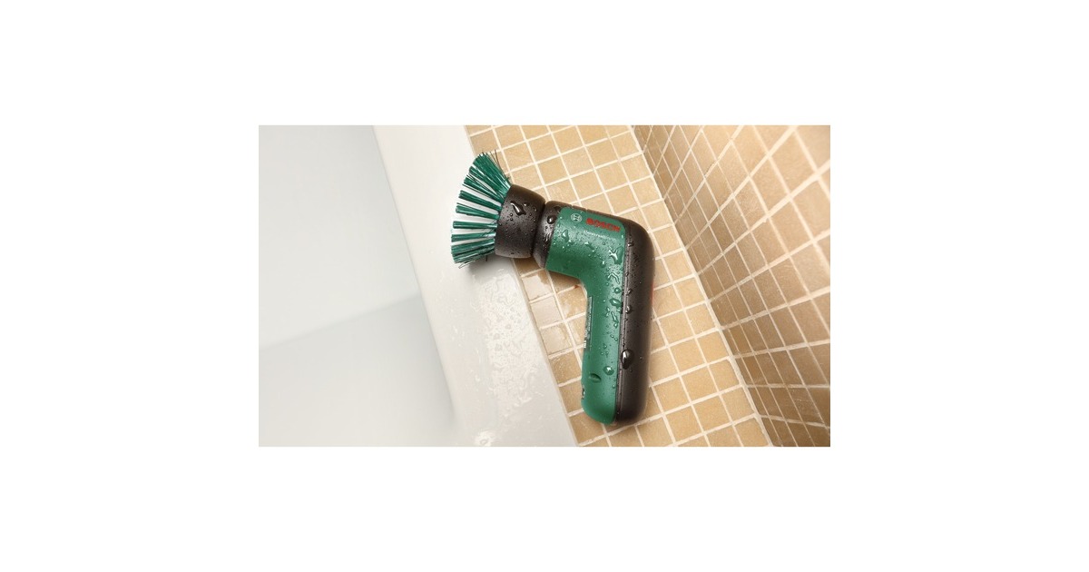 Bosch Akku-Bürste UniversalBrush Set, 3,6Volt, Bürstenschleifer(grün/schwarz, mit Zubehör-Set)