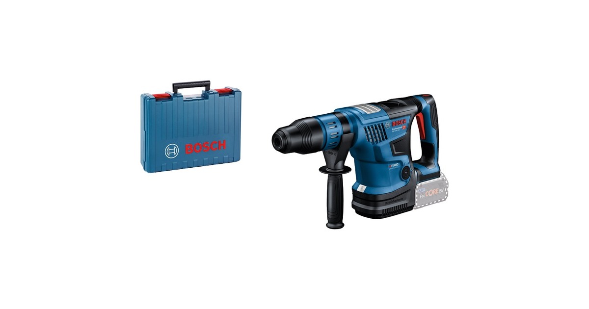 Bosch Akku-Bohrhammer BITURBO GBH 18V-36 C Professional solo(blau/schwarz, ohne Akku und Ladegerät, Bluetooth Modul, im Koffer)