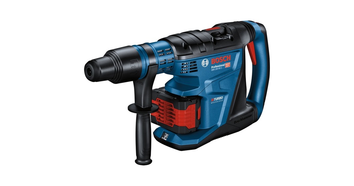 Bosch Akku-Bohrhammer BITURBO GBH 18V-40 C Professional, 18Volt(blau/schwarz, 2x Akku ProCORE18V 8,0Ah, in XL-BOXX)