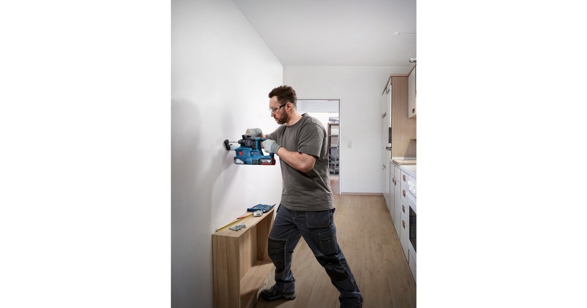 Bosch Akku-Bohrhammer GBH 18V-22 Professional solo, 18Volt(blau/schwarz, ohne Akku und Ladegerät)