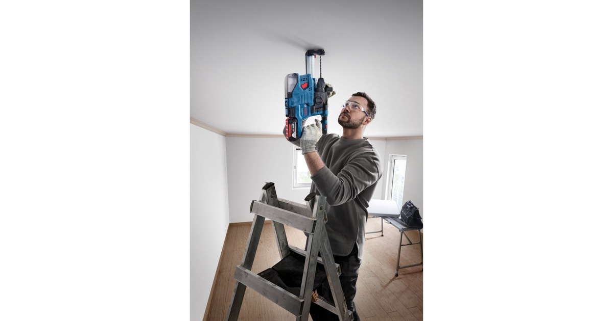 Bosch Akku-Bohrhammer GBH 18V-22 Professional solo, 18Volt(blau/schwarz, ohne Akku und Ladegerät)