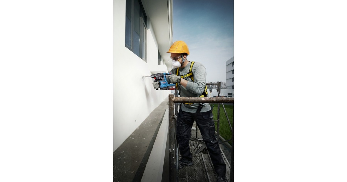 Bosch Akku-Bohrhammer GBH 18V-22 Professional solo, 18Volt(blau/schwarz, ohne Akku und Ladegerät)