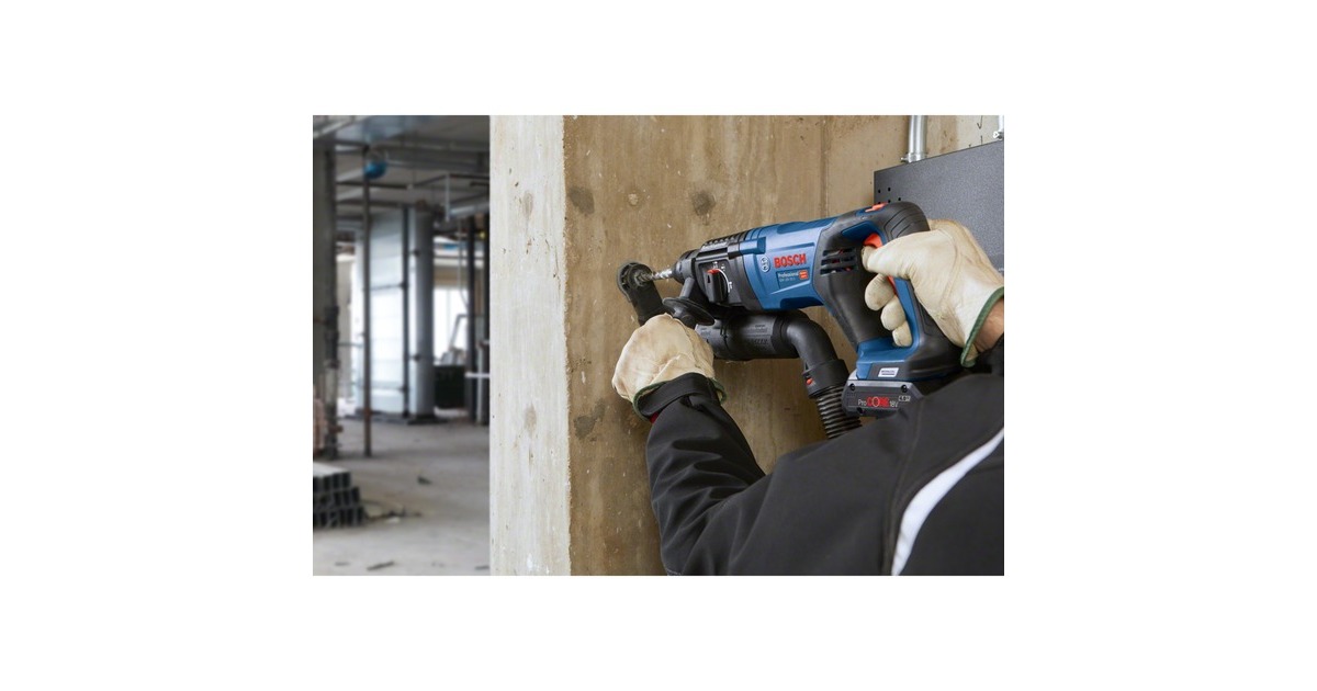 Bosch Akku-Bohrhammer GBH 18V-26 D Professional solo, 18Volt(blau/schwarz, ohne Akku und Ladegerät, im Koffer)