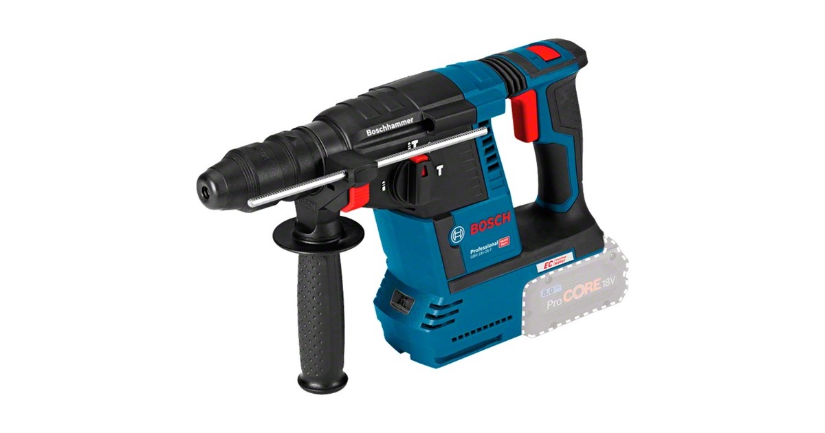 Bosch Akku-Bohrhammer GBH 18V-26 F Professional solo, 18Volt(blau/schwarz, ohne Akku und Ladegerät)