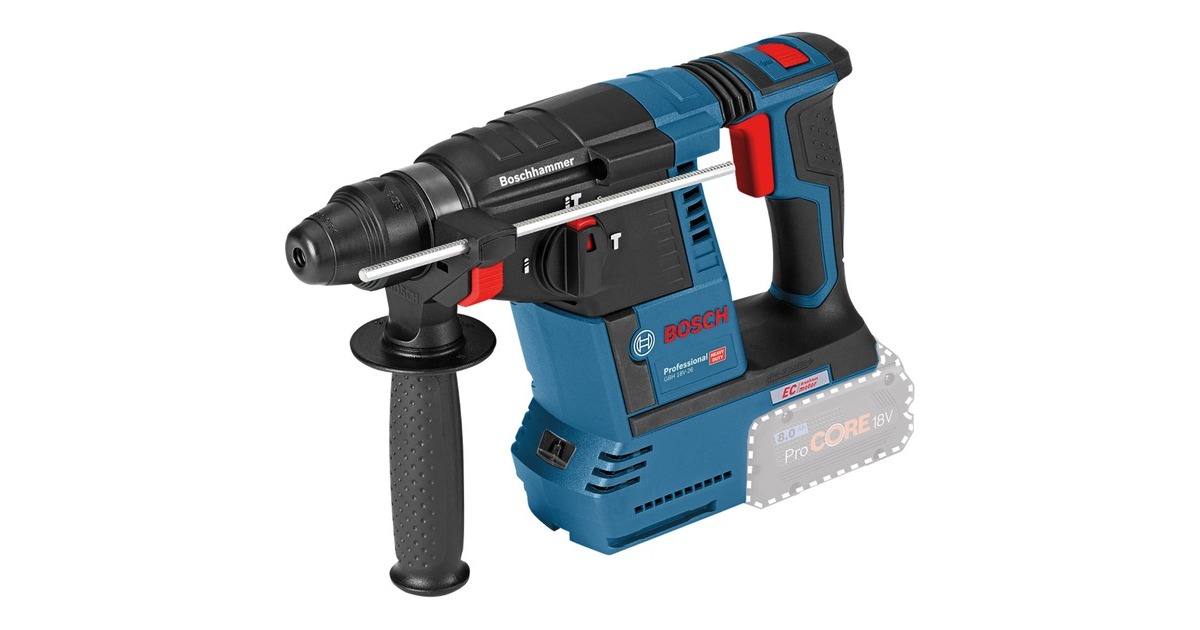 Bosch Akku-Bohrhammer GBH 18V-26 Professional, 18Volt(blau, ohne Akku und Ladegerät, in L-BOXX)
