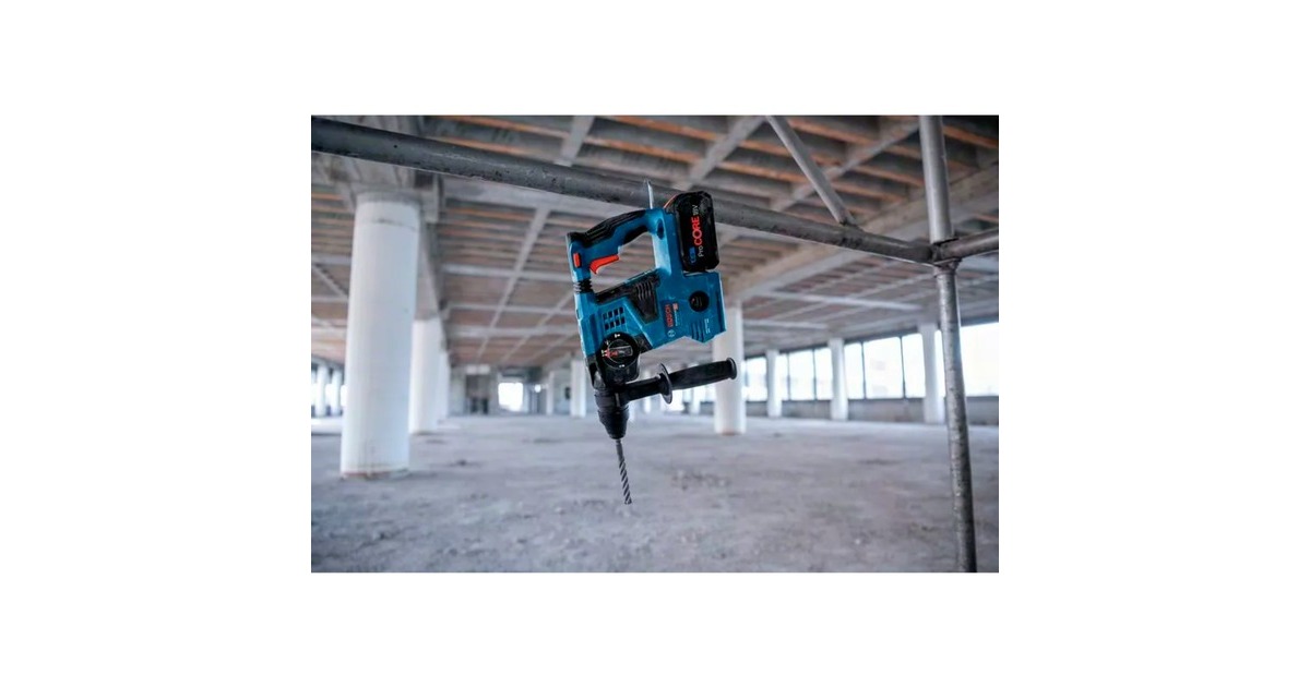 Bosch Akku-Bohrhammer GBH 18V-28 CF Professional, 18Volt(blau/schwarz, 2x Akku ProCORE18V 8,0Ah, Bluetooth, in L-BOXX)