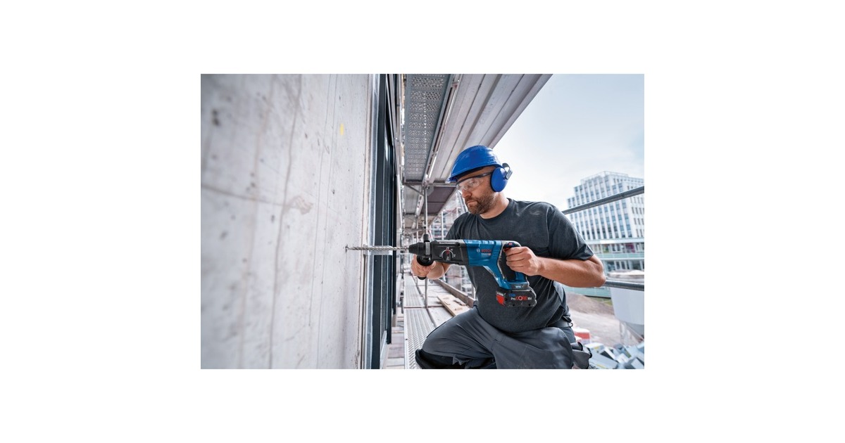 Bosch Akku-Bohrhammer GBH 18V-28 DC Professional solo, 18Volt(blau/schwarz, ohne Akku und Ladegerät, in XL-BOXX)