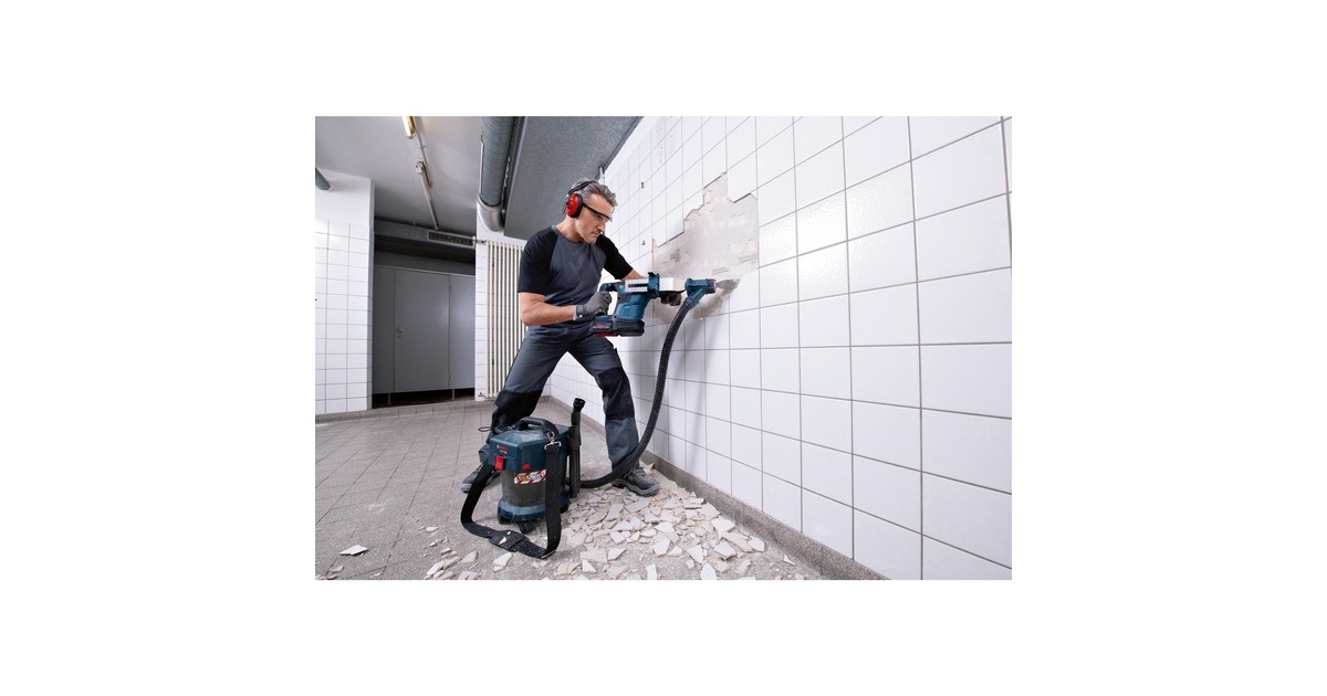 Bosch Akku-Bohrhammer GBH 18V-34 CF Professional(blau/schwarz, 2x Akku ProCORE18V 8,0Ah, Bluetooth Modul, Koffer)