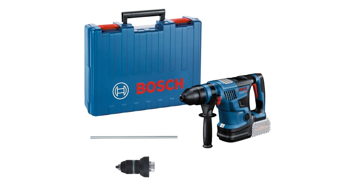 Bosch Akku-Bohrhammer GBH 18V-34 CF Professional solo(blau/schwarz, Bluetooth Modul, ohne Akku und Ladegerät, im Koffer)