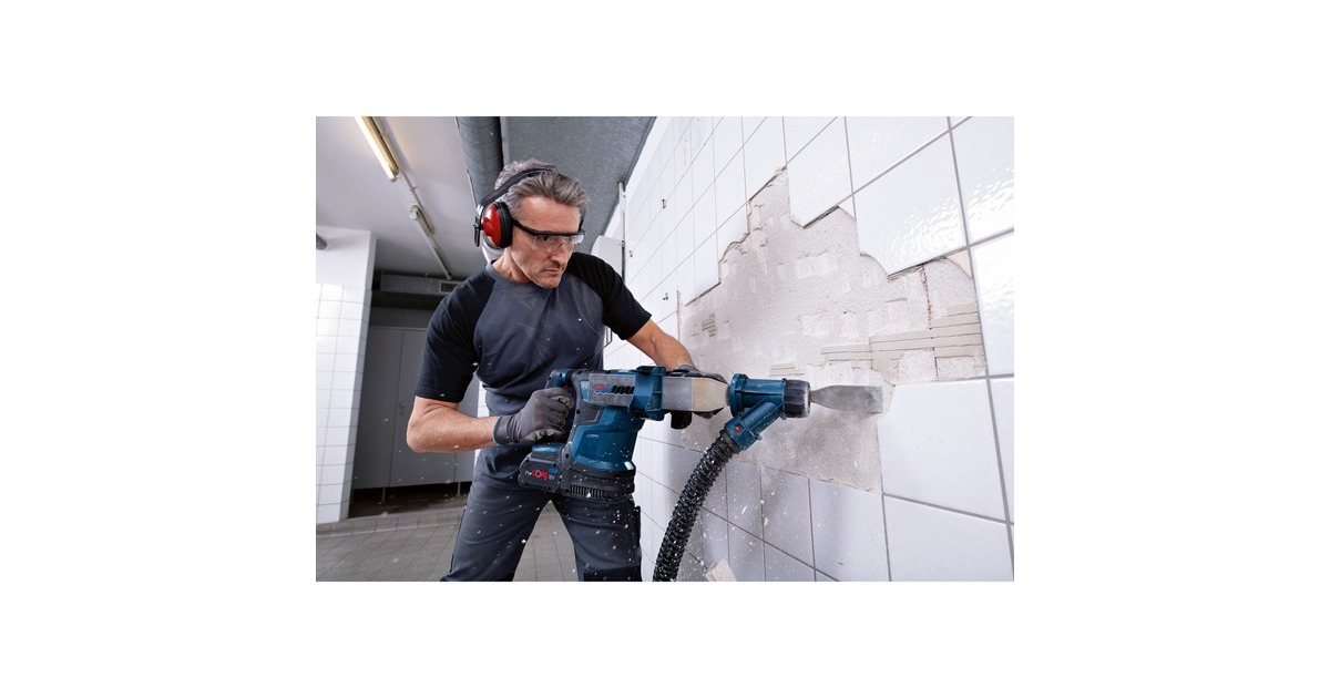 Bosch Akku-Bohrhammer GBH 18V-34 CF Professional solo(blau/schwarz, Bluetooth Modul, ohne Akku und Ladegerät, im Koffer)