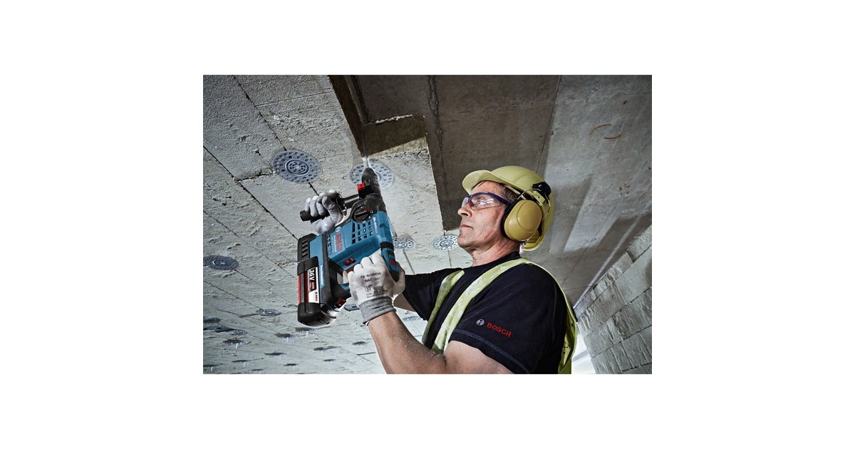 Bosch Akku-Bohrhammer GBH 36 VF-LI Plus Professional(blau/schwarz, 2x Li-Ionen Akku 4,0Ah, in L-BOXX)