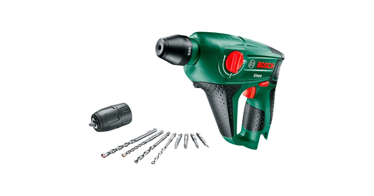 Bosch Akku-Bohrhammer Uneo solo, 12Volt(grün/schwarz, ohne Akku und Ladegerät)
