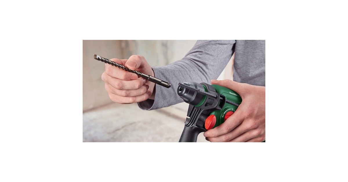 Bosch Akku-Bohrhammer UniversalHammer 18V BARETOOL, Adapter(grün/schwarz, ohne Akku und Ladegerät, POWER FOR ALL ALLIANCE)