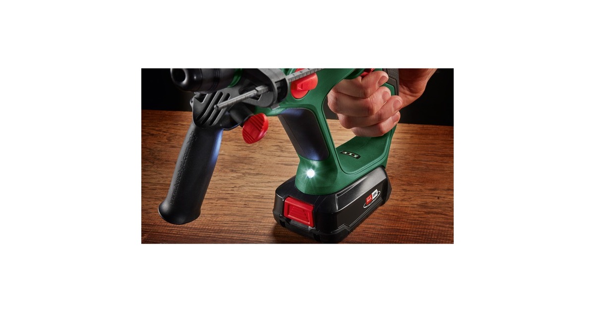 Bosch Akku-Bohrhammer UniversalHammer 18V BARETOOL, Adapter(grün/schwarz, ohne Akku und Ladegerät, POWER FOR ALL ALLIANCE)