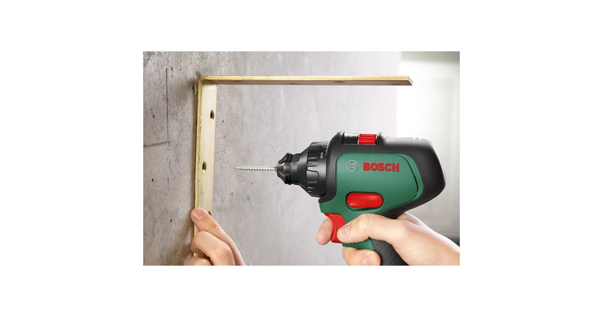 Bosch Akku-Bohrschrauber AdvancedDrill 18, mit Aufsätzen(grün/schwarz, 2x Li-Ionen Akku 2,5Ah, Koffer, POWER FOR ALL ALLIANCE, Outlet)