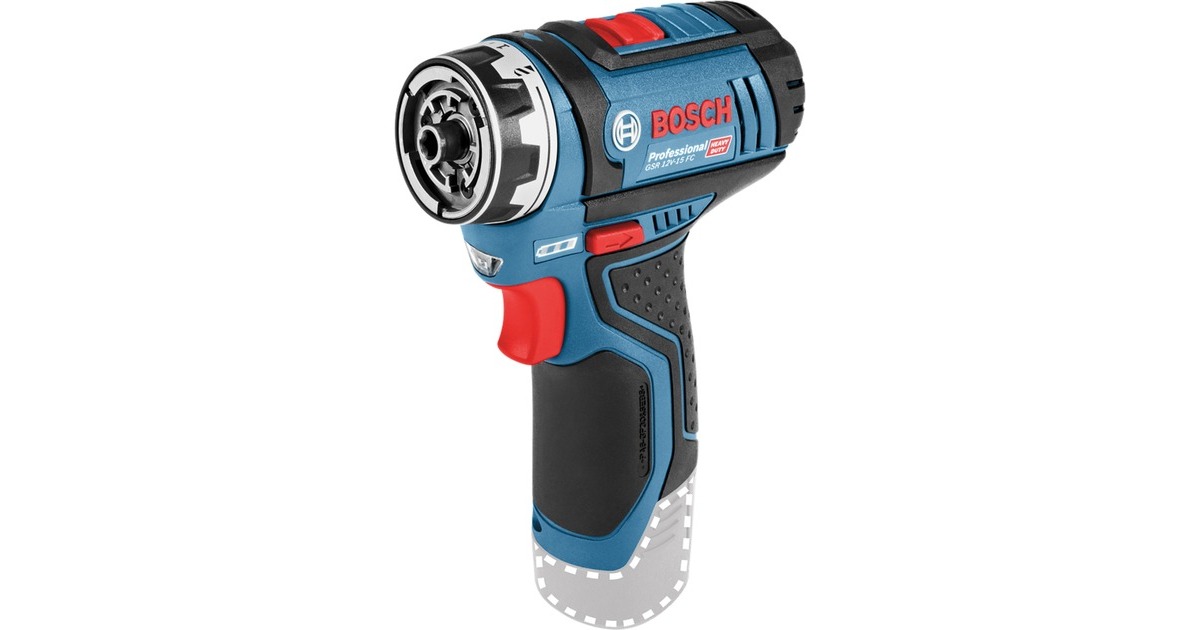 Bosch Akku-Bohrschrauber GSR 12V-15 FC Professional, 12Volt(blau/schwarz, 2x Li-Ionen Akku 2,0Ah, in L-BOXX)